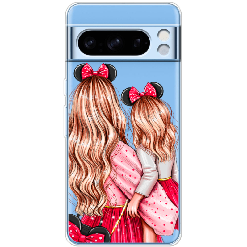 Прозрачный чехол BoxFace Google Pixel 8 Pro Mouse Girls