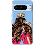 Прозрачный чехол BoxFace Google Pixel 8 Pro Queen and Princess