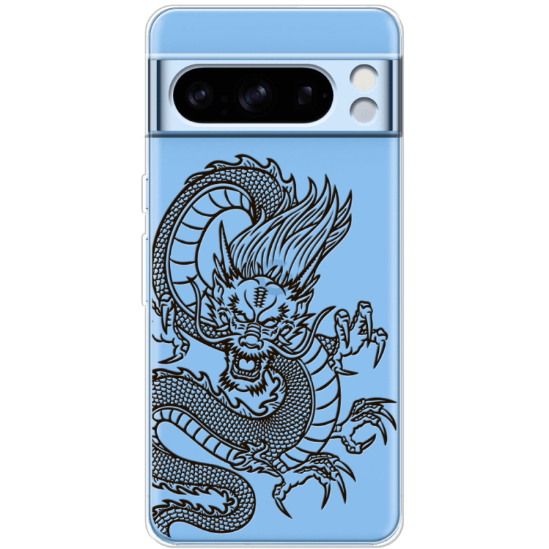 Прозрачный чехол BoxFace Google Pixel 8 Pro Chinese Dragon