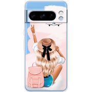 Прозрачный чехол BoxFace Google Pixel 8 Pro Travel Girl