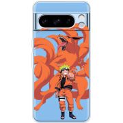 Прозрачный чехол BoxFace Google Pixel 8 Pro Naruto and Kurama