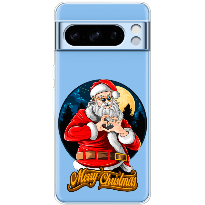 Прозрачный чехол BoxFace Google Pixel 8 Pro Cool Santa