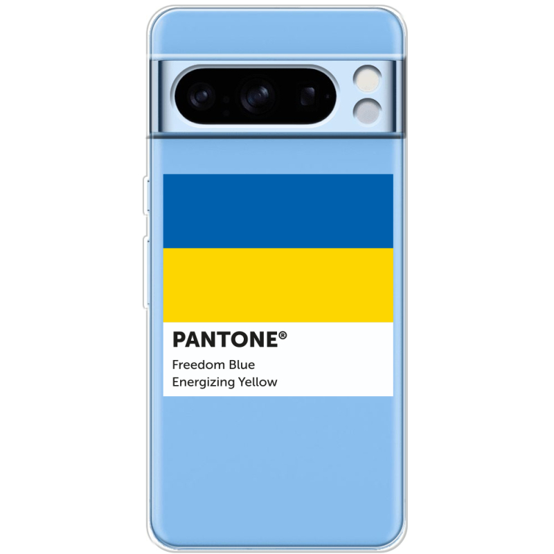 Прозрачный чехол BoxFace Google Pixel 8 Pro Pantone вільний синій