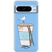 Прозрачный чехол BoxFace Google Pixel 8 Pro Segull in Cofee Pool