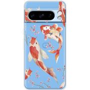 Прозрачный чехол BoxFace Google Pixel 8 Pro Japanese Koi Fish