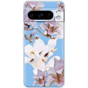 Прозрачный чехол BoxFace Google Pixel 8 Pro Chinese Magnolia