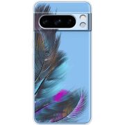 Прозрачный чехол BoxFace Google Pixel 8 Pro Feathers