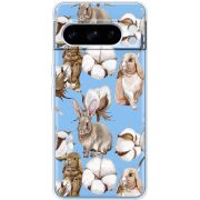 Прозрачный чехол BoxFace Google Pixel 8 Pro Cotton and Rabbits