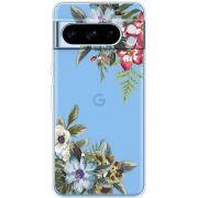 Прозрачный чехол BoxFace Google Pixel 8 Pro Floral