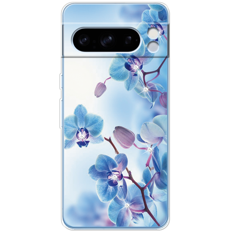 Чехол со стразами Google Pixel 8 Pro Orchids