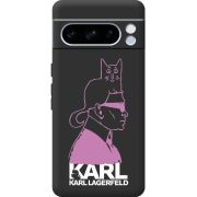 Черный чехол BoxFace Google Pixel 8 Pro Pink Karl