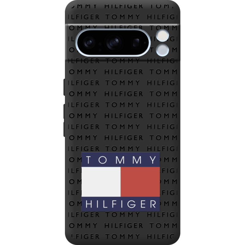 Черный чехол BoxFace Google Pixel 8 Pro Tommy Print