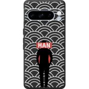 Черный чехол BoxFace Google Pixel 8 Pro Man Pattern