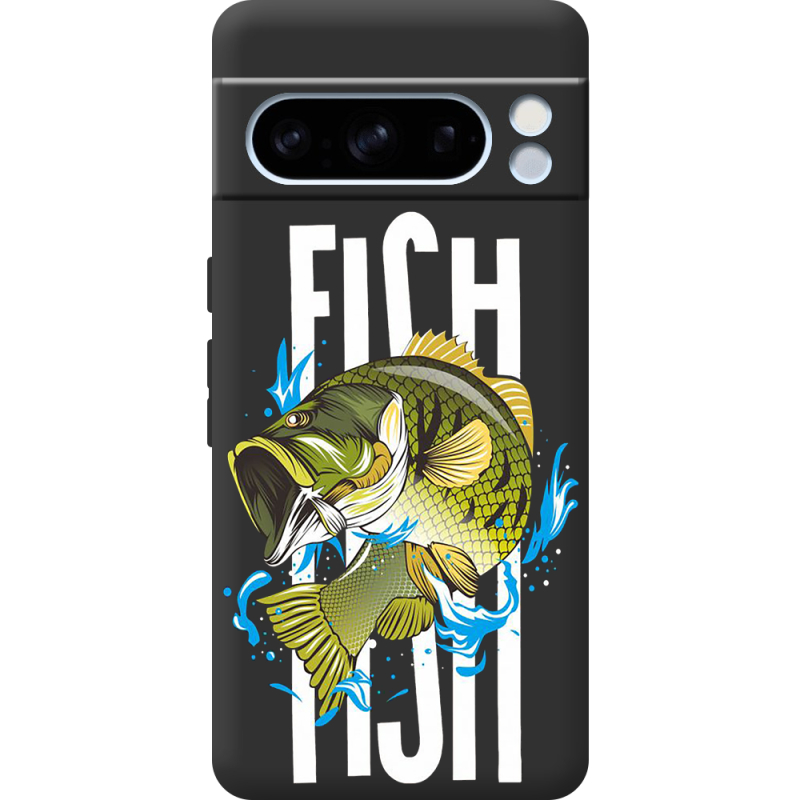 Черный чехол BoxFace Google Pixel 8 Pro Fish