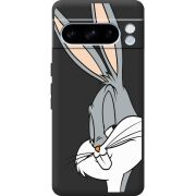 Черный чехол BoxFace Google Pixel 8 Pro Lucky Rabbit