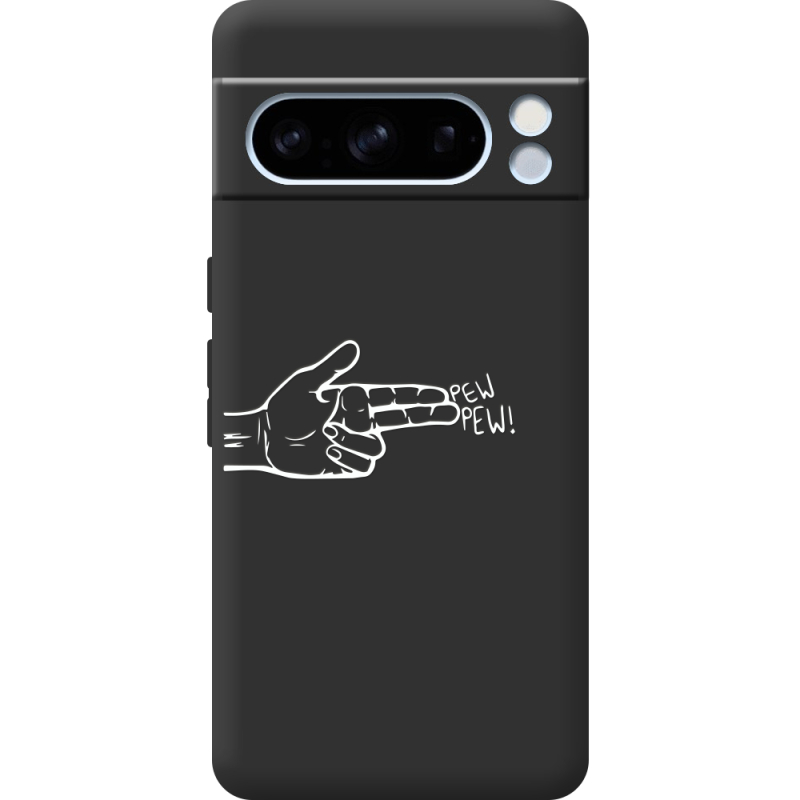Черный чехол BoxFace Google Pixel 8 Pro Pew Pew