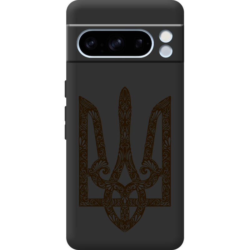 Черный чехол BoxFace Google Pixel 8 Pro Ukrainian Trident