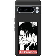 Черный чехол BoxFace Google Pixel 8 Pro Attack On Titan - Ackerman