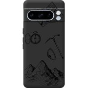 Черный чехол BoxFace Google Pixel 8 Pro Mountains