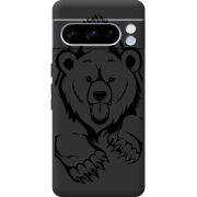 Черный чехол BoxFace Google Pixel 8 Pro Grizzly Bear