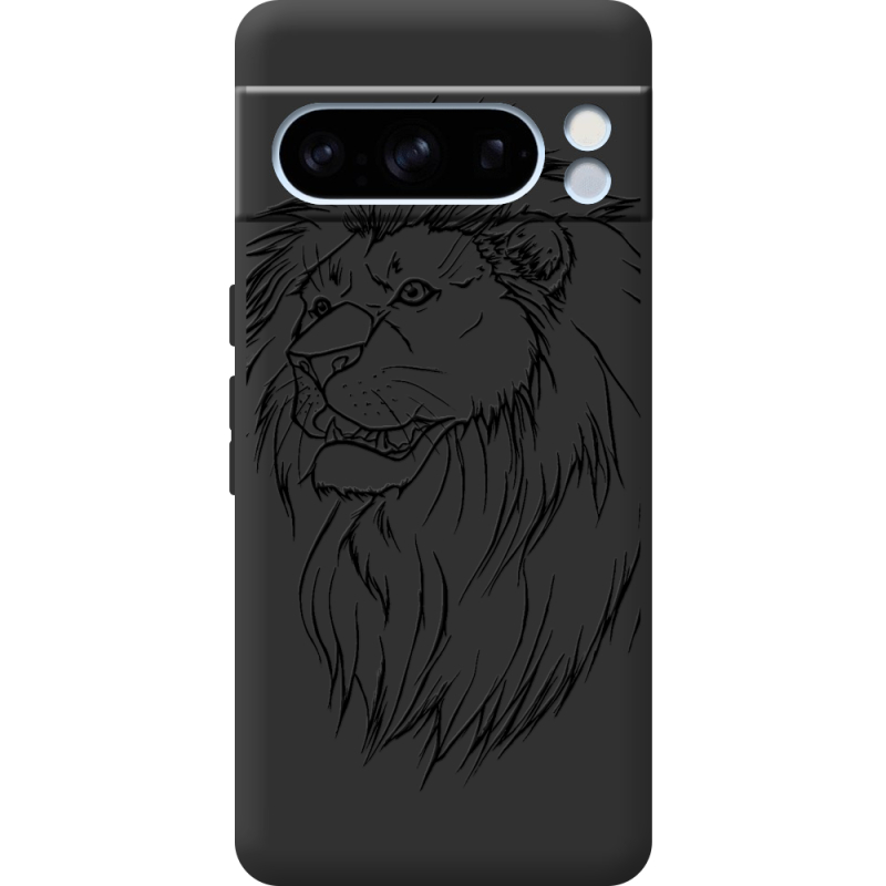 Черный чехол BoxFace Google Pixel 8 Pro Lion