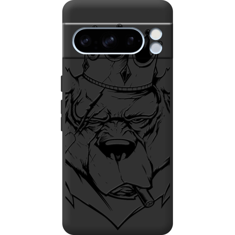 Черный чехол BoxFace Google Pixel 8 Pro Bear King