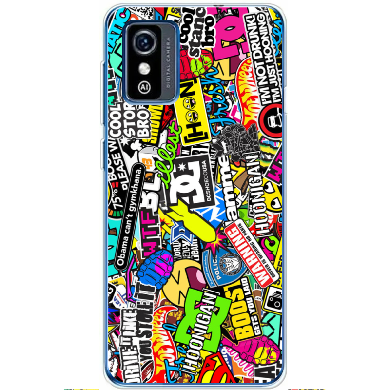 Чехол BoxFace ZTE Blade L9 Multicolored Inscriptions