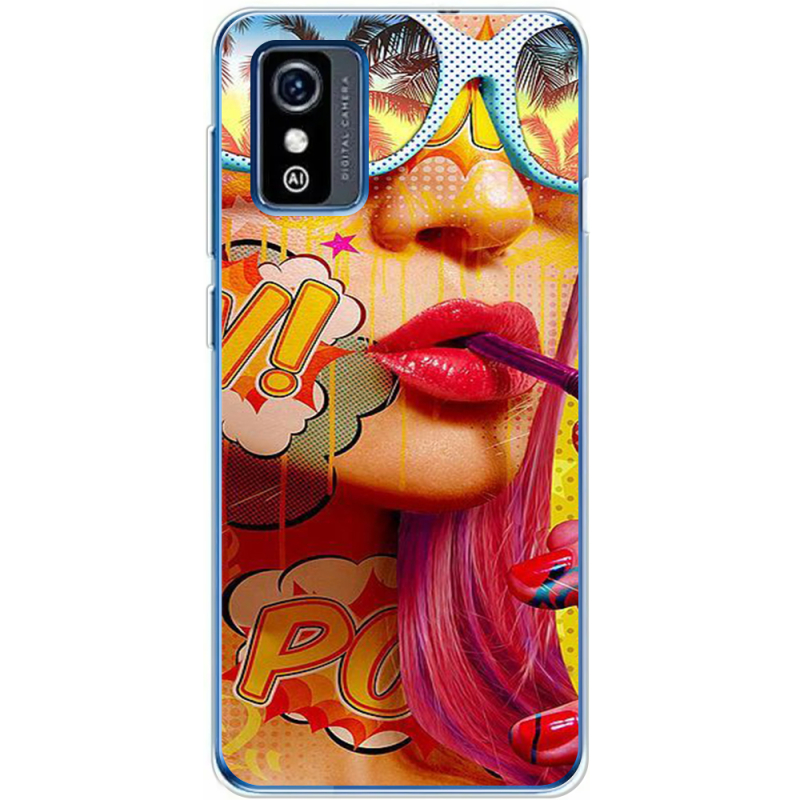 Чехол BoxFace ZTE Blade L9 Yellow Girl Pop Art