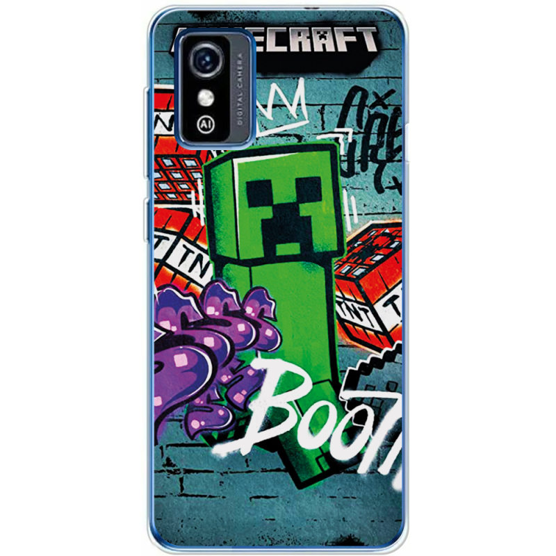 Чехол BoxFace ZTE Blade L9 Minecraft Graffiti