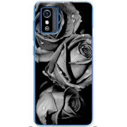 Чехол BoxFace ZTE Blade L9 Black and White Roses