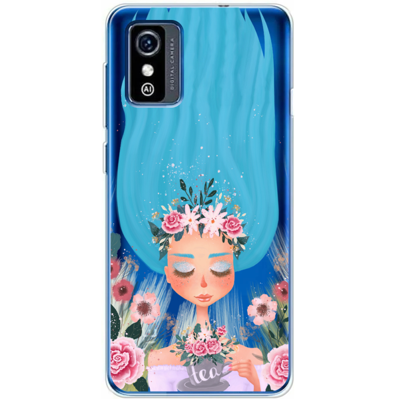 Прозрачный чехол BoxFace ZTE Blade L9 Blue Hair