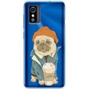 Прозрачный чехол BoxFace ZTE Blade L9 Dog Coffeeman