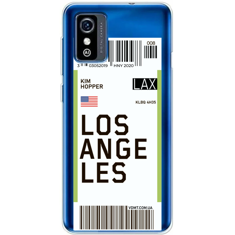 Прозрачный чехол BoxFace ZTE Blade L9 Ticket Los Angeles