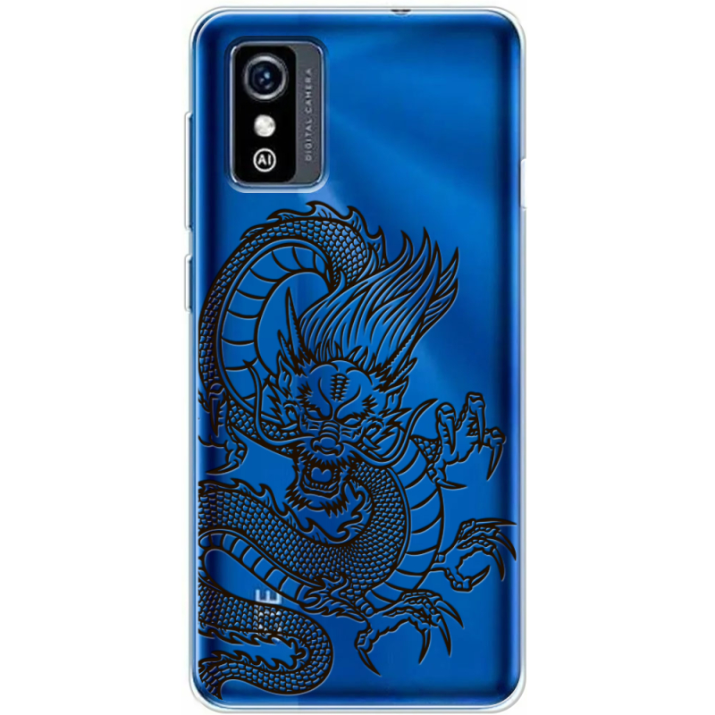 Прозрачный чехол BoxFace ZTE Blade L9 Chinese Dragon