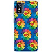 Прозрачный чехол BoxFace ZTE Blade L9 Hippie Flowers