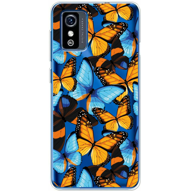 Прозрачный чехол BoxFace ZTE Blade L9 Butterfly Morpho