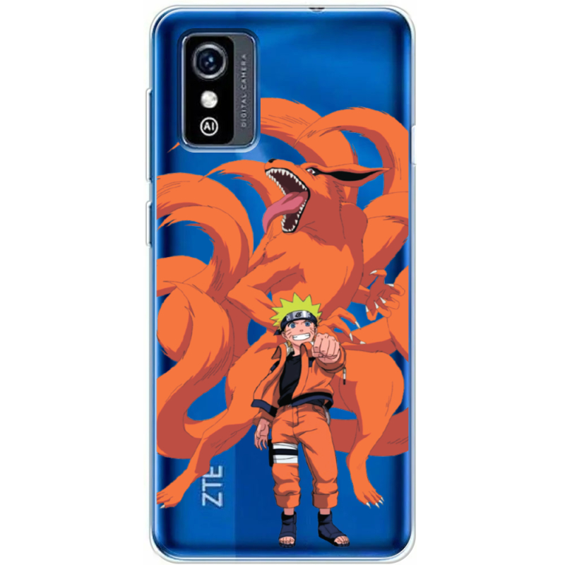 Прозрачный чехол BoxFace ZTE Blade L9 Naruto and Kurama