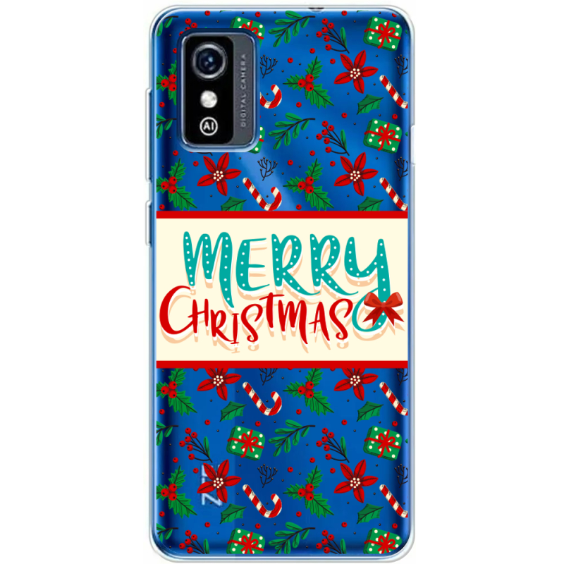 Прозрачный чехол BoxFace ZTE Blade L9 Vintage Christmas Pattern