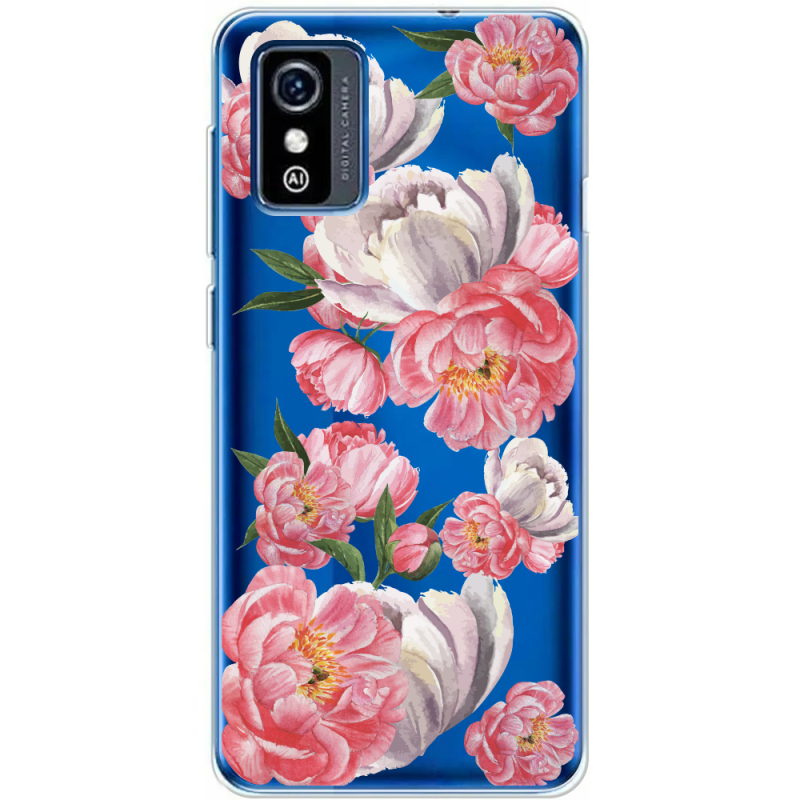 Прозрачный чехол BoxFace ZTE Blade L9 Peony Watercolor Style