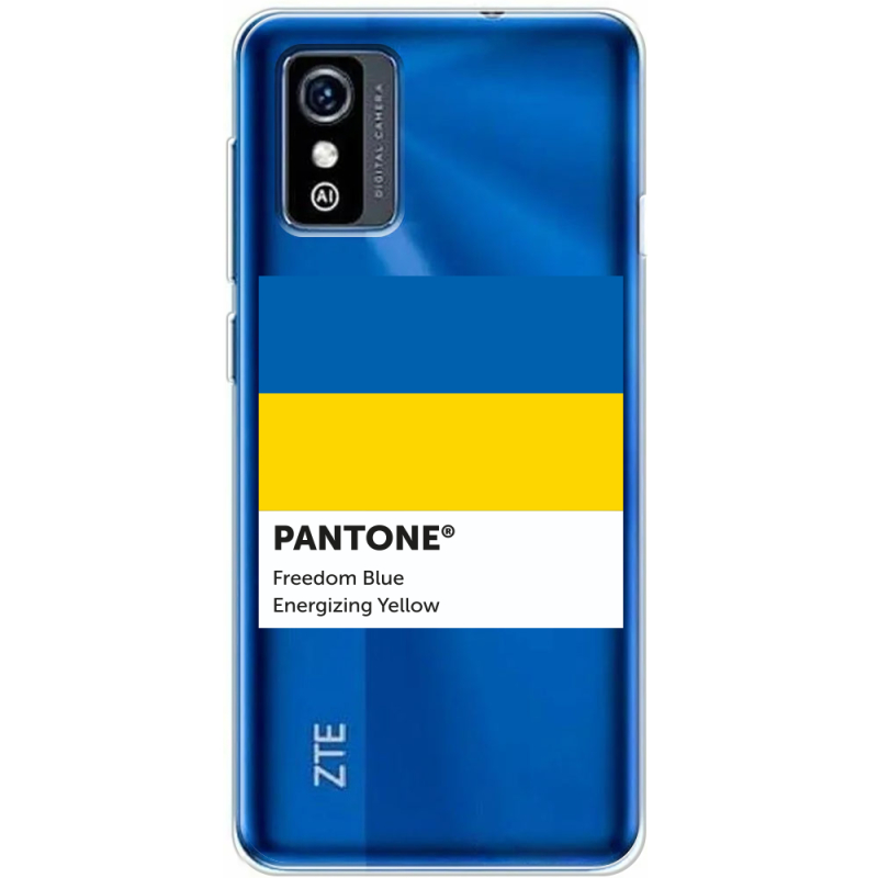 Прозрачный чехол BoxFace ZTE Blade L9 Pantone вільний синій