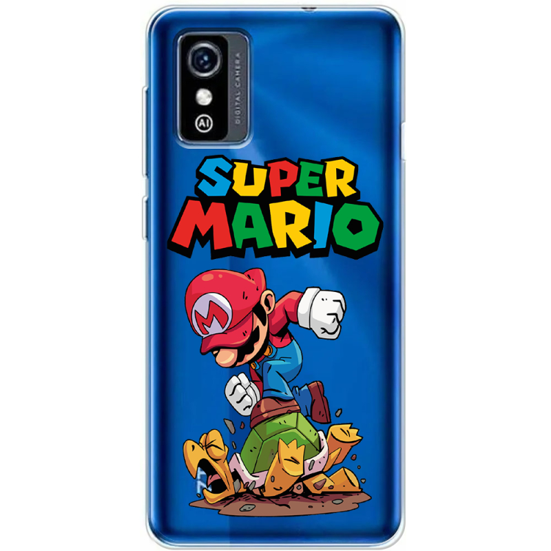 Прозрачный чехол BoxFace ZTE Blade L9 Super Mario