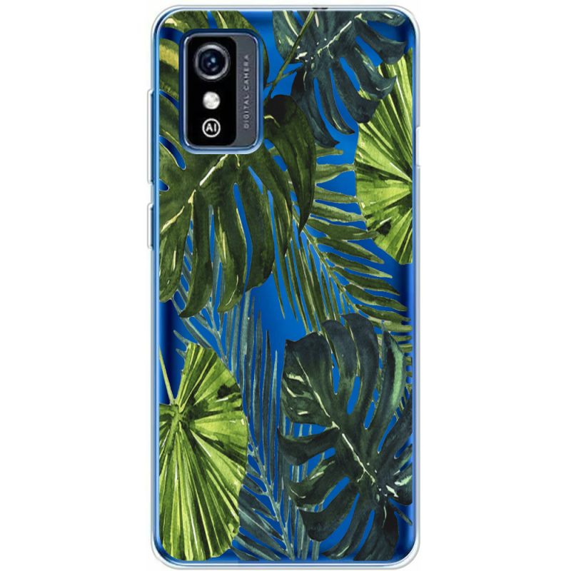 Прозрачный чехол BoxFace ZTE Blade L9 Palm Tree