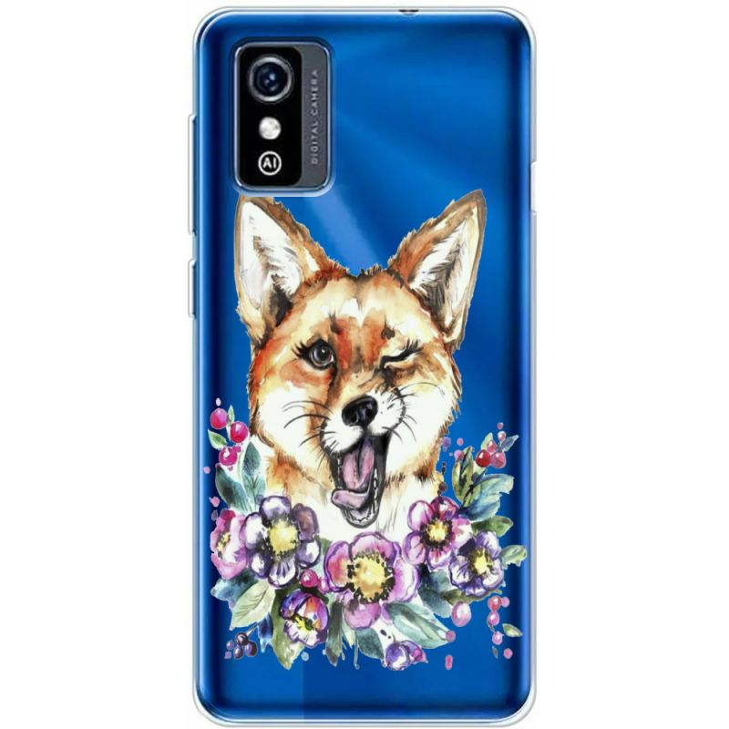 Прозрачный чехол BoxFace ZTE Blade L9 Winking Fox