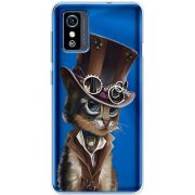 Прозрачный чехол BoxFace ZTE Blade L9 Steampunk Cat