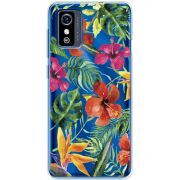 Прозрачный чехол BoxFace ZTE Blade L9 Tropical Flowers