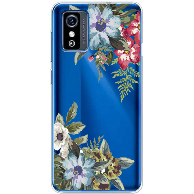 Прозрачный чехол BoxFace ZTE Blade L9 Floral