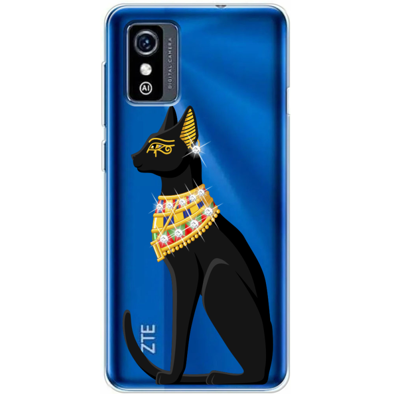 Чехол со стразами ZTE Blade L9 Egipet Cat