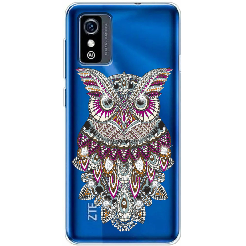 Чехол со стразами ZTE Blade L9 Owl