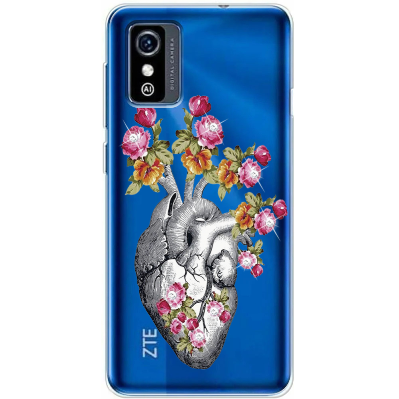 Чехол со стразами ZTE Blade L9 Heart