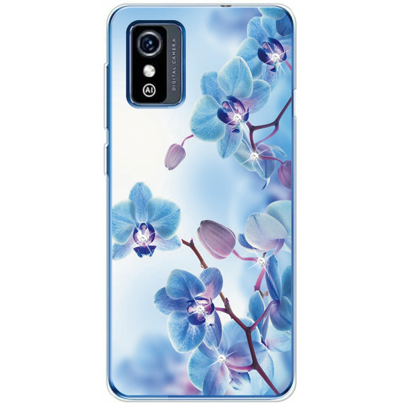 Чехол со стразами ZTE Blade L9 Orchids